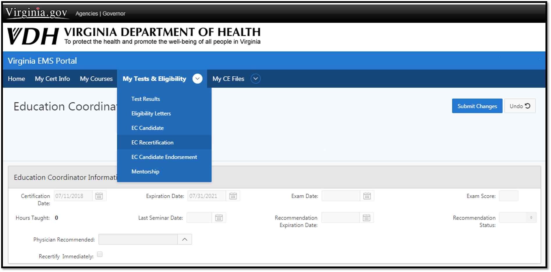 EMS Education Coordinator Recertification Requirements – Emergency ...