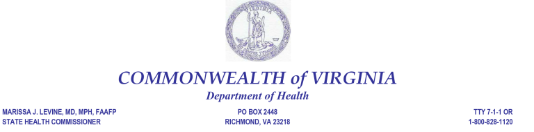 Updates To The Regulations For Disease Reporting - Virginia Department ...