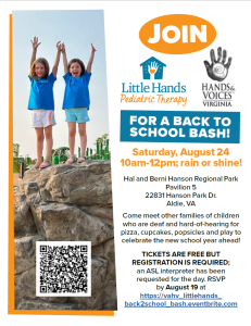 Join a Back to school bash for Little Hands