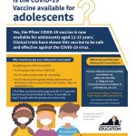 Adolescents Vaccine Flier