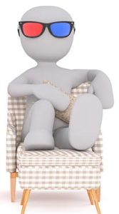 figure in armchair