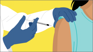 receiving a vaccine