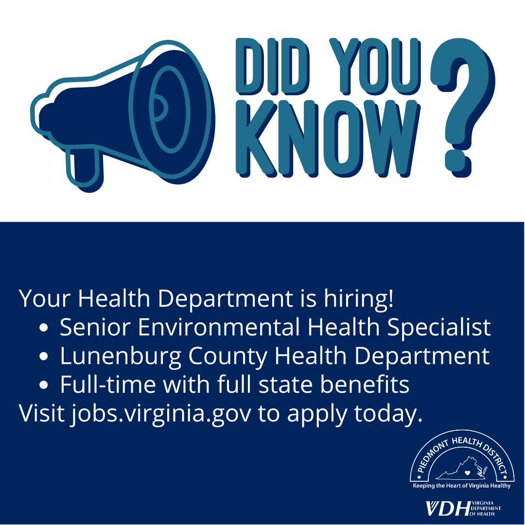 Employment Opportunities Piedmont Health District