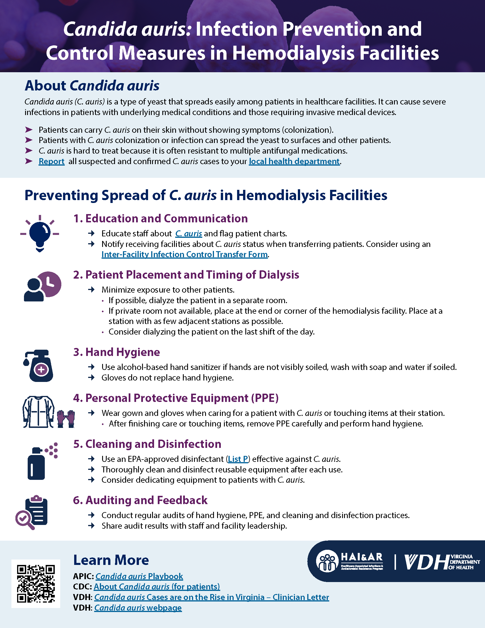 Candida auris_in Hemodialysis Facilities