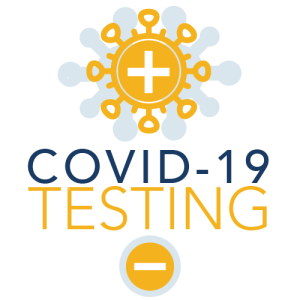 Illustration of COVID-19 test vials 