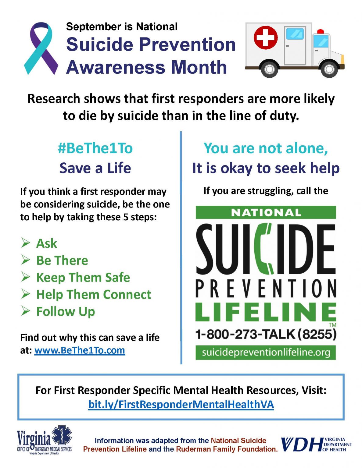 World Suicide Prevention Day   Emergency Medical Services