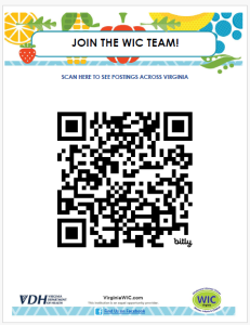WIC Jobs QR code