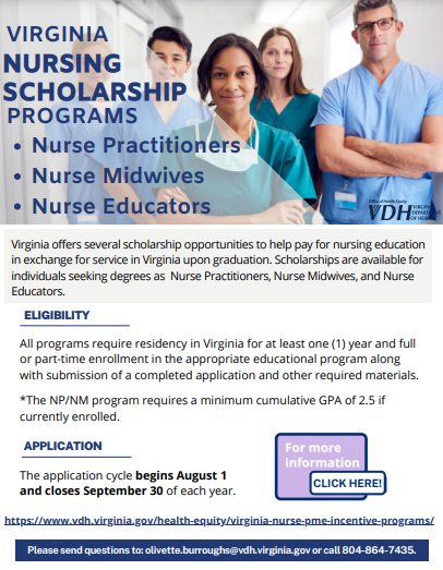 Virginia Nurse Practitioner/Midwife & Nurse Educator Incentive Programs ...