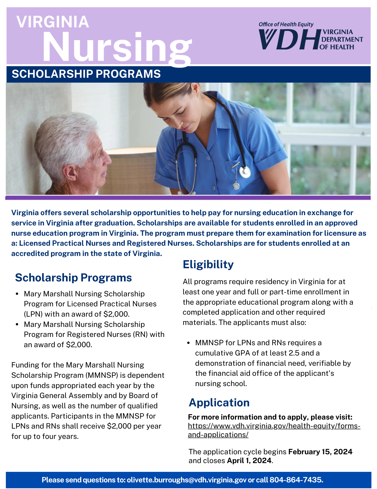 Nursing Scholarship Programs LPN/RN Health Equity